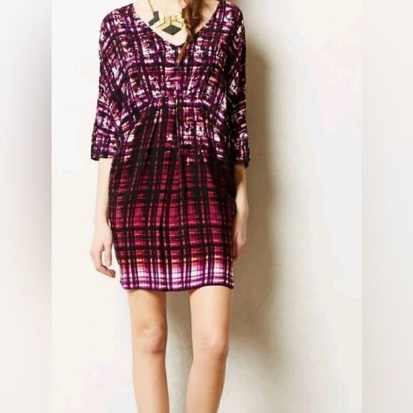 Anthropologie Maeve Dolan Sleeve Dress Purple Size small - Picture 1 of 9